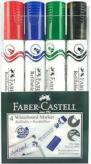 Porte-stylo marqueur pour tableau blanc faber-castell, 4 pièces, 253942