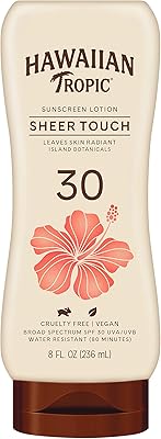 Lotion écran solaire hawaiian tropic sheer touch - spf - 236 ml, lotion