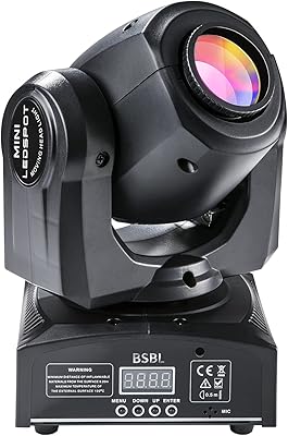 Lumière led mobile 30w pour dj, lumière de scène avec 8 gobo, 15
