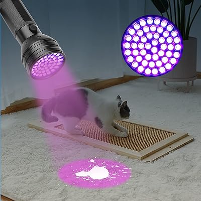 Lampe de poche uv urbazaar détecteur de lumière 51 led 395 nm parfait