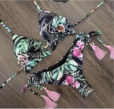Ensemble bikini deux pièces pour femmes, maillot de bain de sport rembourré, push-up