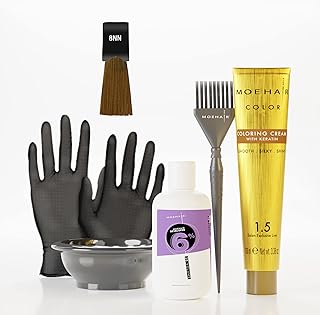 Kit de coloration mohair - crème colorante série 8nn à la kératine, 20