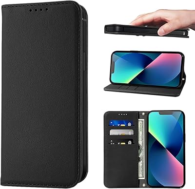 Llangelm étui de protection de style portefeuille pour iphone se 3-se 2020 en