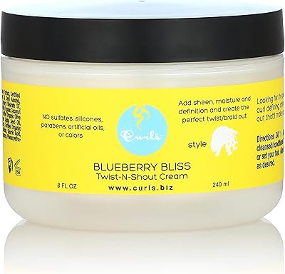 Crème pour boucles aux bleuets bliss twist 'n shout glaze, 8 oz