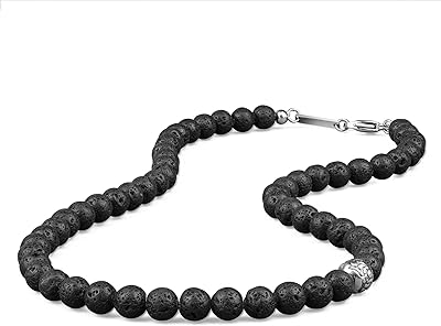 Collier en cristal brodé de pierres précieuses pour homme pierre pierre