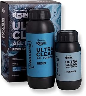 Résine époxy et durcisseur ultra transparent tout usage haxon (300 g)