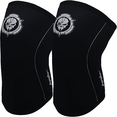 Sangles de genou (1 paire), genouillères de compression de 7 mm pour squats