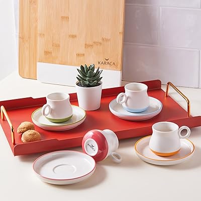 Ensemble de tasses à café karaka 90 ml de renxir pour 4 personnes