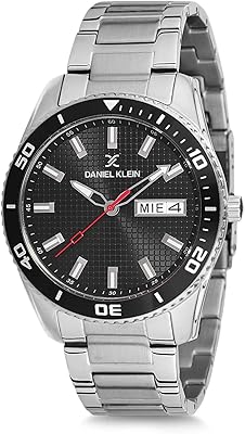 Montre à quartz pour homme daniel klein, analogique, bracelet en acier inoxydable