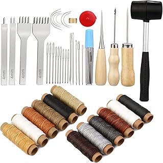 Ensemble d'outils de couture du cuir bajerla 42 pièces, kit de réparation