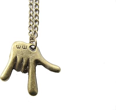 Collier en langue des signes 2 pièces je t'aime