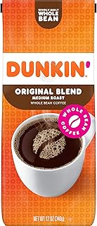 Café en grains entiers dunkin' donuts original blend - torréfaction moyenne, 12 oz