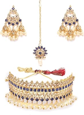 Parure de bijoux en perles zafiri pour femme (or) (zpfk9577), métal