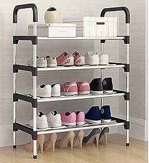 Étagère à chaussures en métal sur pied à 5 niveaux swoorway, armoire à