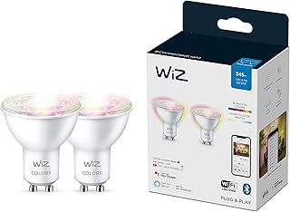 Ampoule connectée wi-fi intelligente wizz 2 pièces [spot gu10] 60 w lumière couleur
