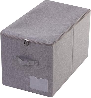 Paniers de rangement pliables peu encombrants pour vêtements d'hiver avec couvercle et poignées
