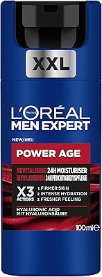 Nouveau l'oréal men expert power age hydratant, hydratant et revitalisant à l'acide hyaluronique