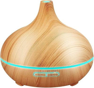 Diffuseur d'huiles essentielles sky touch, diffuseur d'huiles essentielles 550 ml avec 4 minuteries