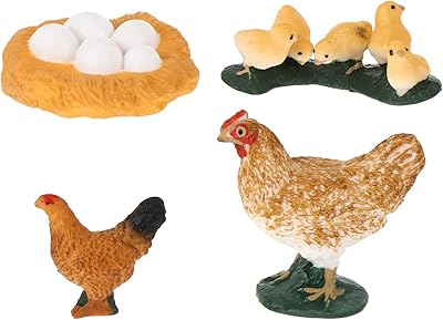 Bestonzon 4 pièces figurines du cycle de vie de l'œuf de poule modèle scientifique de biologie animale jouets figurines éducatives évolution jouet modèle de stade de croissance pour les enfants. Diaytar : L'e-commerce accessible à tous les Sénégalais