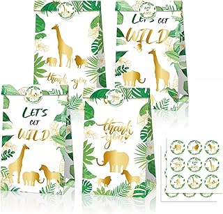Anna lot de 12 sacs à cadeaux en forme d'animaux