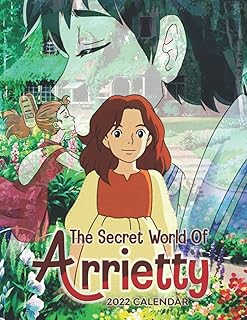 Calendrier 2022 du monde secret d'arrietty : anime 18 mois, juillet 2021