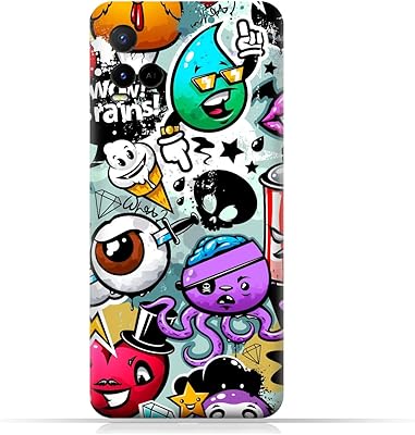 Coque de protection en tpu amc design pour vivo y21 avec motif