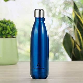 Bouteille en acier inoxydable atlasware (500 ml) - bleu foncé