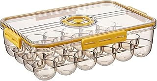 Porte-œufs pour réfrigérateur, conteneur de stockage d'œufs, plateau en plastique empilable, 24 œufs