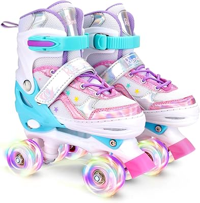 Chaussures de patins à roulettes roundsends pour enfants, filles et garçons, 4 tailles