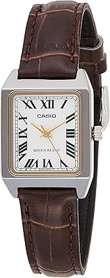 Montre habillée à quartz casio pour femme analogique cuir ltp-v007l-7b2udf