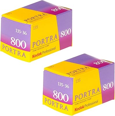 Pack de 2 films négatifs couleur kodak 145 1855 professional portra 800
