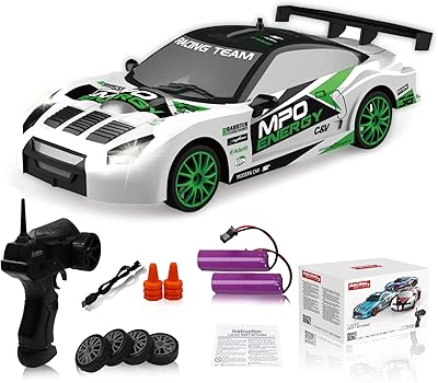 Voiture télécommandée rc drift car 2.4ghz 1:24 échelle 4wd 15 km-h modèle