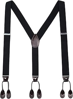 Jarretelles à boutons élastiques pour hommes - bretelles formelles réglables en forme