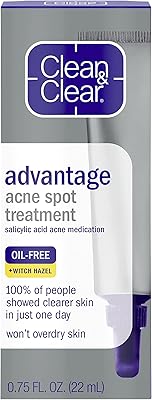 Traitement instantané de l'acné clean & clear advantage, traitement de l'acné sans huile
