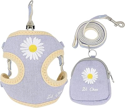 Ensemble de harnais pour petit chien avec de jolis sacs en forme