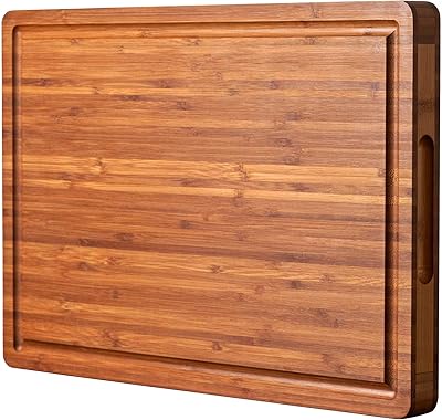 Planche à découper en bois de bambou pour cuisine, bloc de boucher