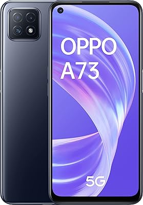 Smartphone oppo a73 5g double sim, 128 go, android débloqué en usine (marine)