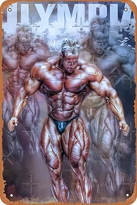 Jay cutler the stomp mr olympia affiche de musculation en métal