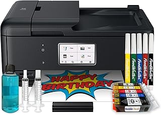 Imprimante photo pour décoration de gâteaux, cartouche d'encre pour gâteaux, 50 feuilles de gaufrettes, marqueurs de couleur comestibles et kit de nettoyage d'impression. Le discount haut de gamme, c'est possible avec Diaytar