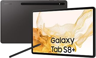 Samsung galaxy tab s8+ 5g 12,4 pouces 256 go, gris, garantie constructeur 3