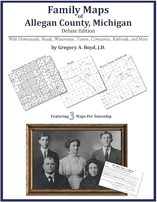 Cartes familiales du comté d'allegan michigan