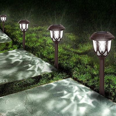 Lampes solaires décoratives d'extérieur paquet de 10 lampes d'allée d'extérieur pour allée