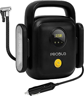 Gonfleur d'air de voiture robuste probus 4 cylindres avec mini pneus