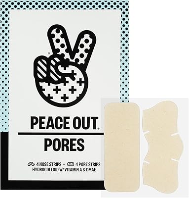 Soins de la peau peace out pore. bandes hydrocolloïdes pour le nez