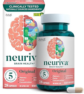 Supplément cérébral nootropique original neuriva testé cliniquement pour la mémoire, la concentration