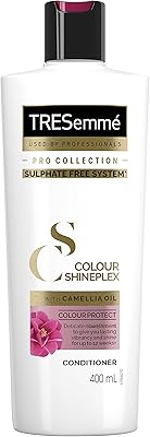 Masque capillaire tresemmé shineplex color pour cheveux aux couleurs vives, avec huile