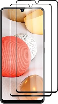Protecteur d'écran follow pour galaxy a42 5g, verre trempé avancé [adhésif complet] [couverture
