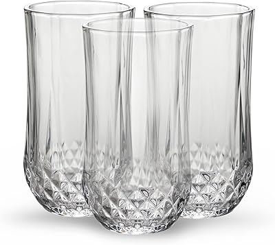Ensemble de 3 verres à boire royalford highball verres jus et cocktails