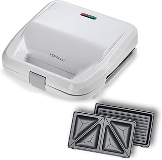 Machine à sandwich 2 en 1 kenwood, blanc, smp02.000wh