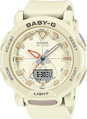 Montre analogique-numérique casio bga-310-7adr baby g pour femme, blanc